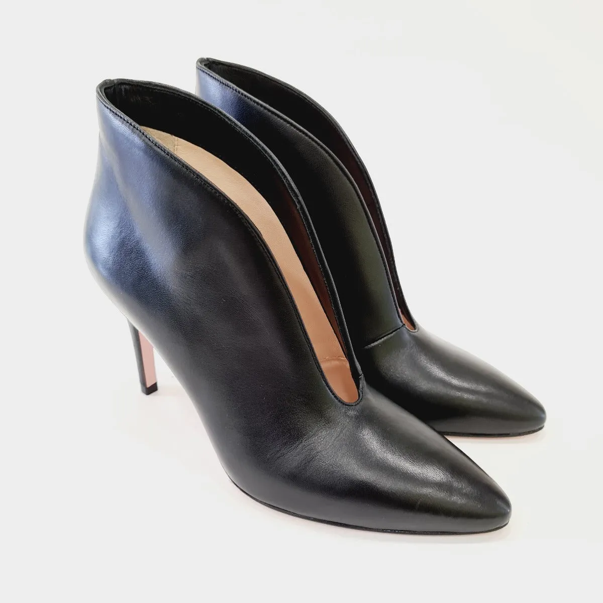 Liujo tronchetto tacco alto 9 cm pelle nero art.652