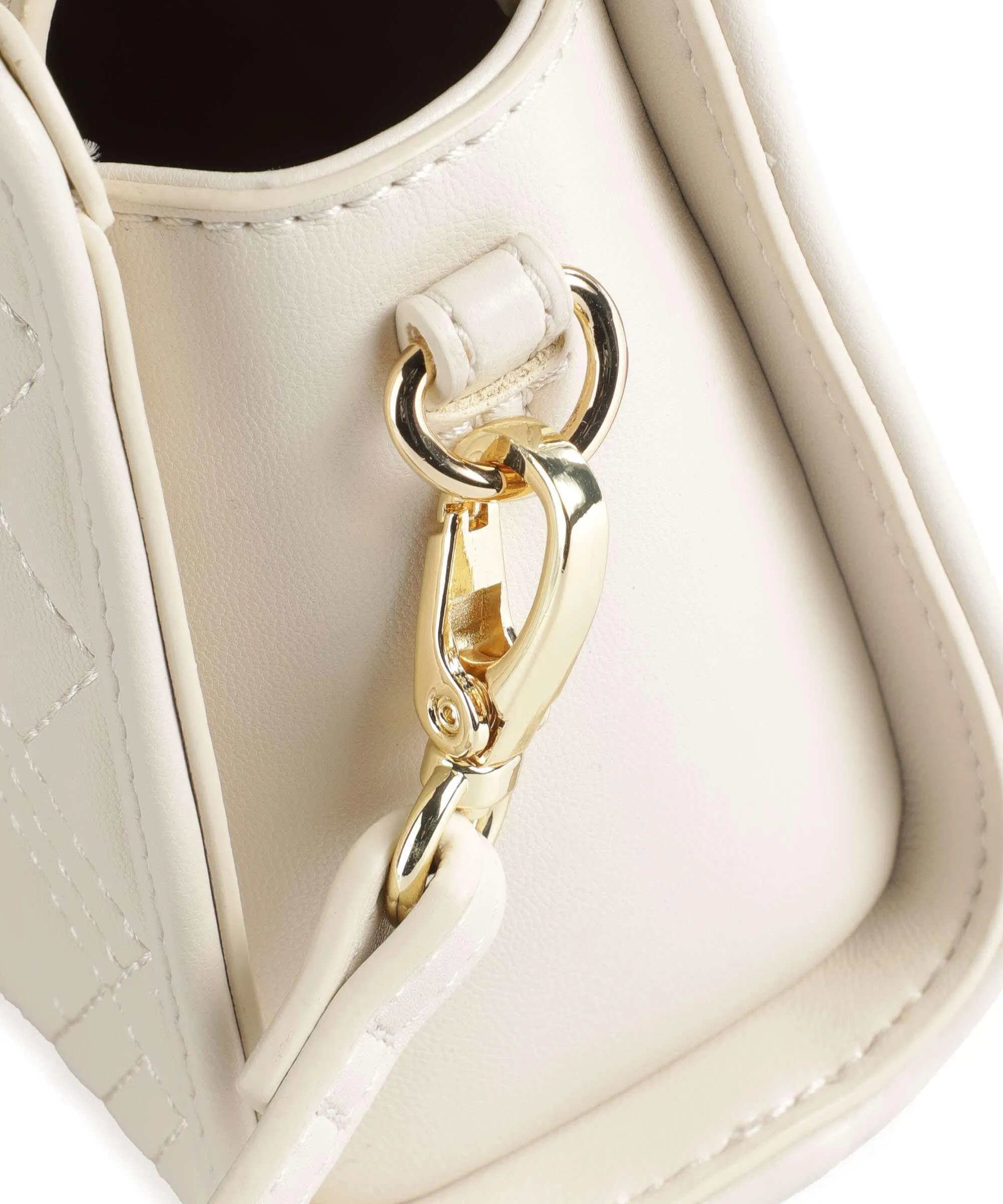  Love Moschino Quilted Borsa a tracolla pelle sintetica beige  