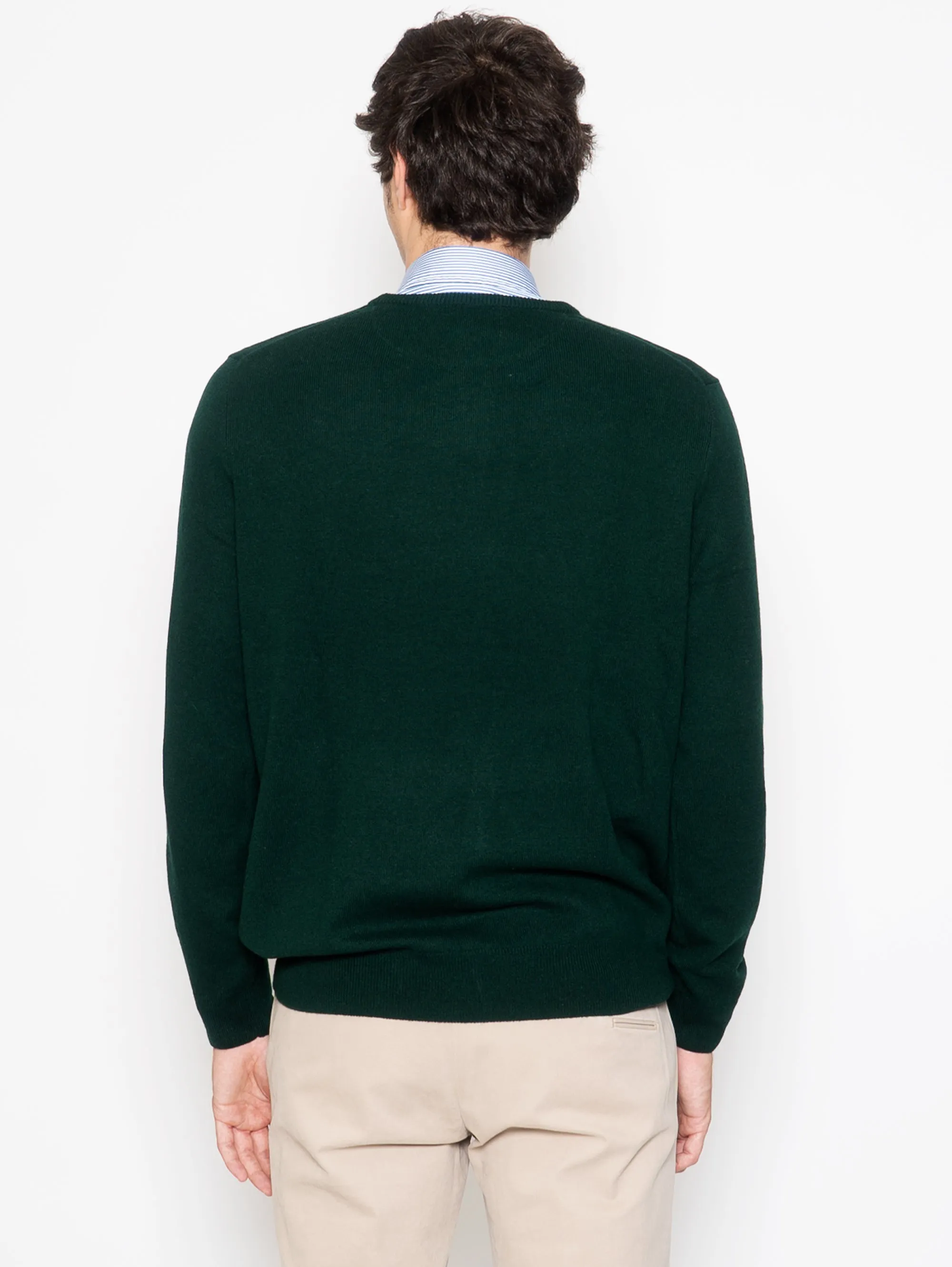 Maglia Girocollo in Lana Verde