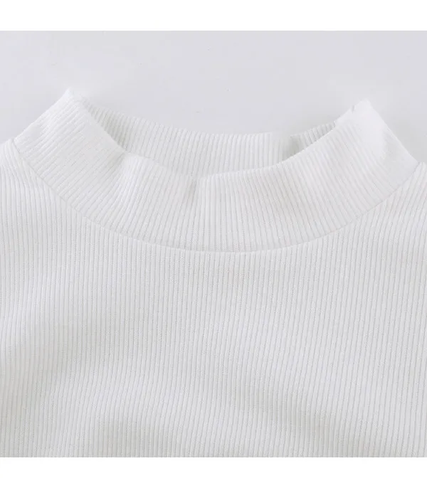 Maglia maniche a sbuffo pizzo rose