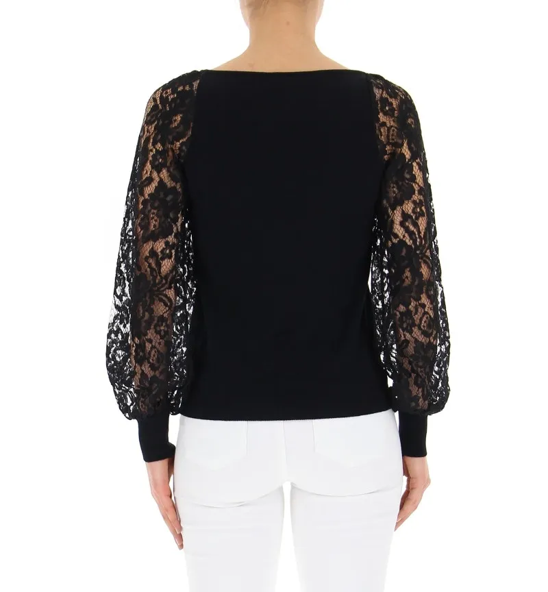 Maglia maniche pizzo