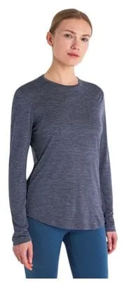 Maglietta Icebreaker Merino 125 Cool-Lite Sphere III Blue a manica lunga Donna