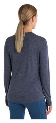 Maglietta Icebreaker Merino 125 Cool-Lite Sphere III Blue a manica lunga Donna