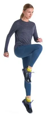 Maglietta Icebreaker Merino 125 Cool-Lite Sphere III Blue a manica lunga Donna