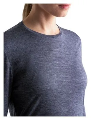 Maglietta Icebreaker Merino 125 Cool-Lite Sphere III Blue a manica lunga Donna