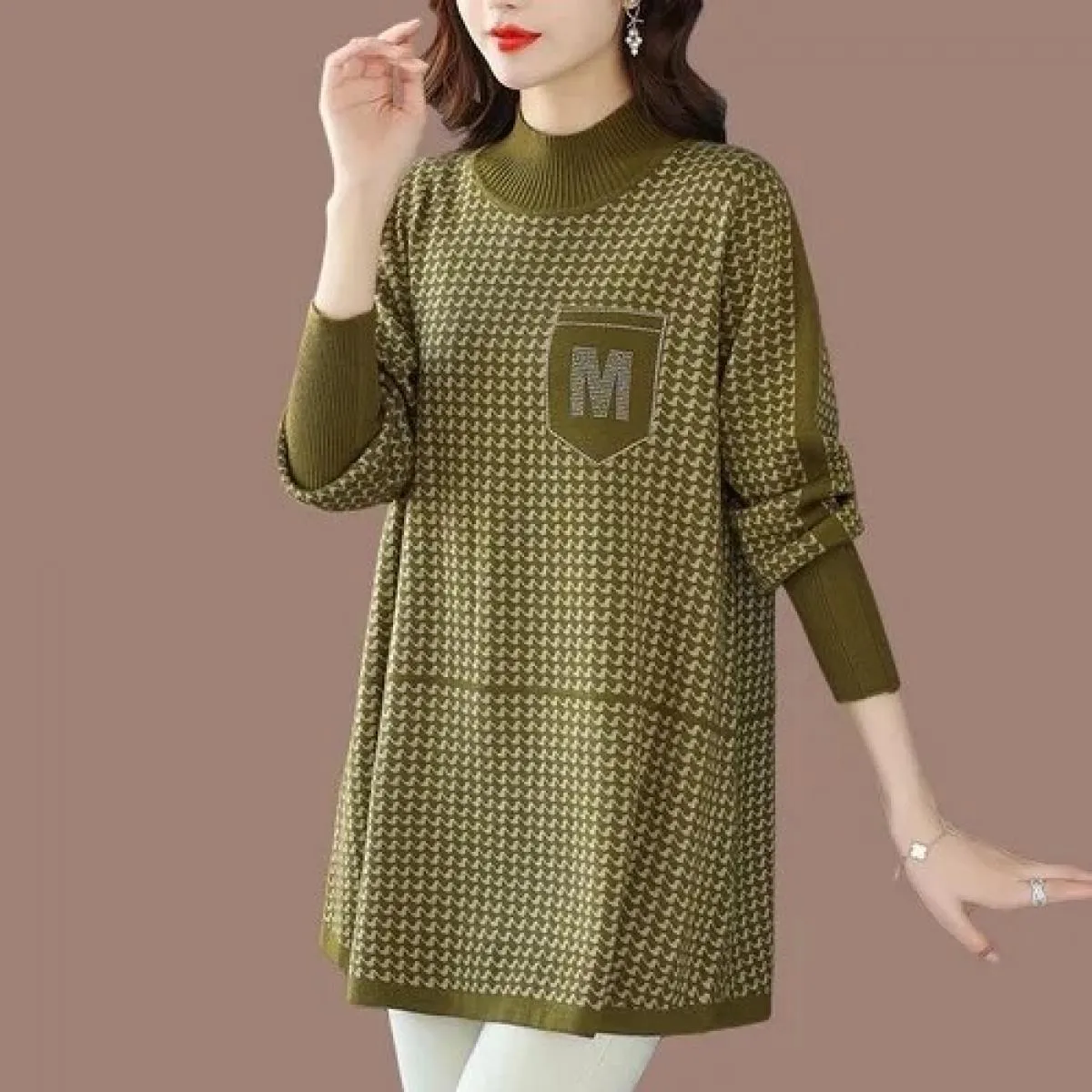 Maglione allentato Medioevo Pull Femme Maglioni eleganti Abbigliamento donna Maglioni lavorati a maglia Donna