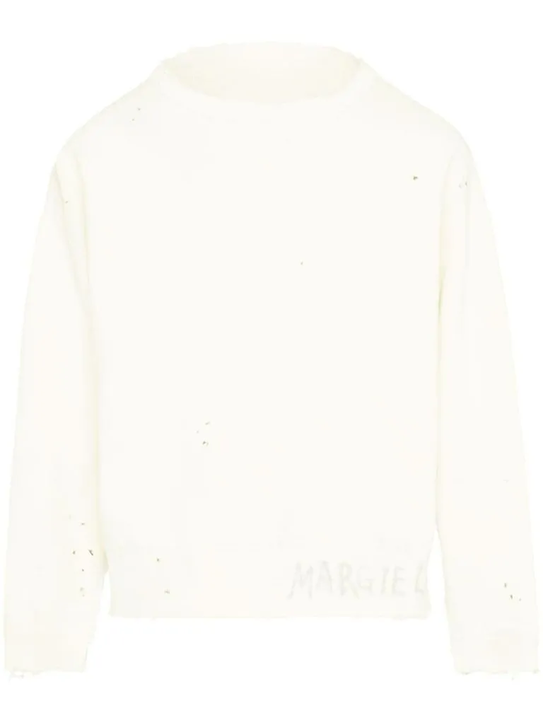 maison margiela Felpa schizzi vernice