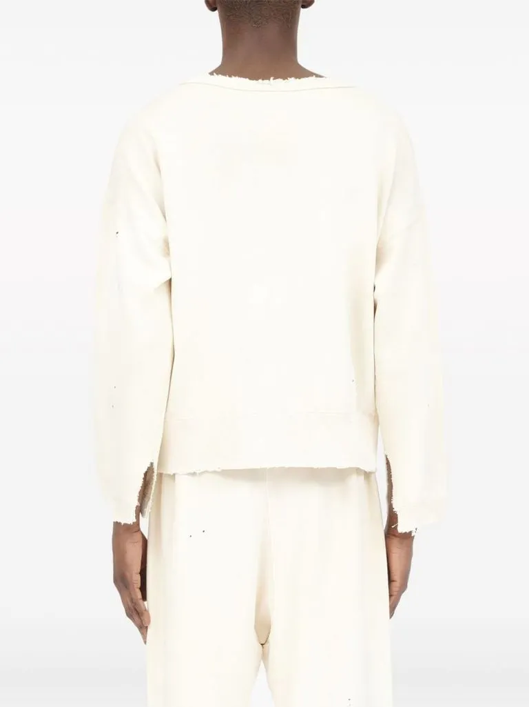 maison margiela Felpa schizzi vernice