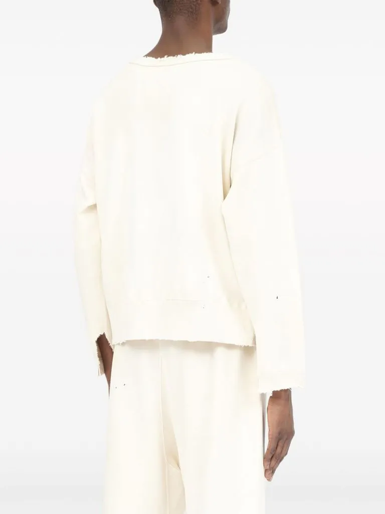 maison margiela Felpa schizzi vernice