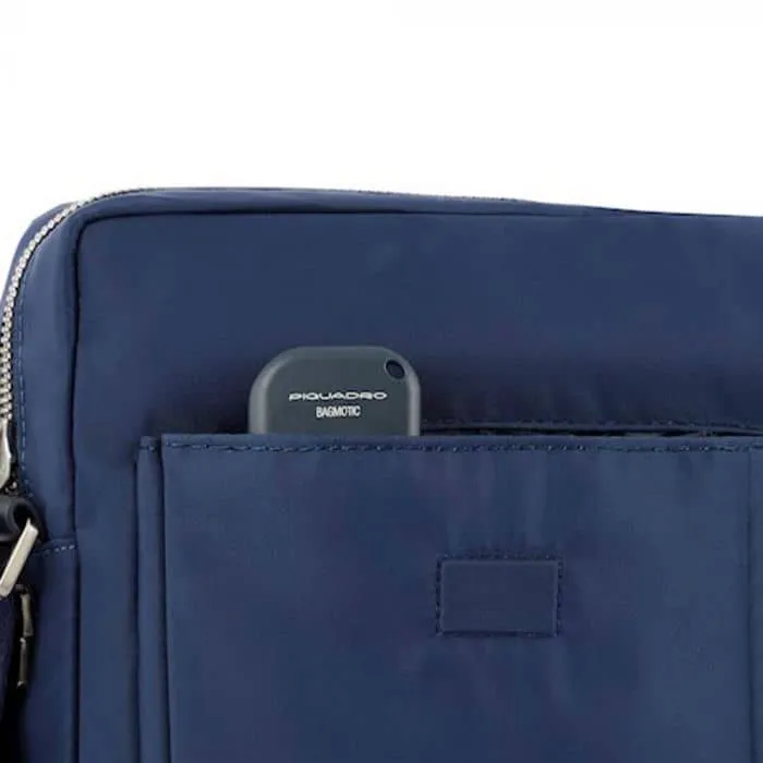 Messenger Porta Pc 14″ PIQUADRO in Tessuto Riciclato Nero Linea Ryan – CA5702RY