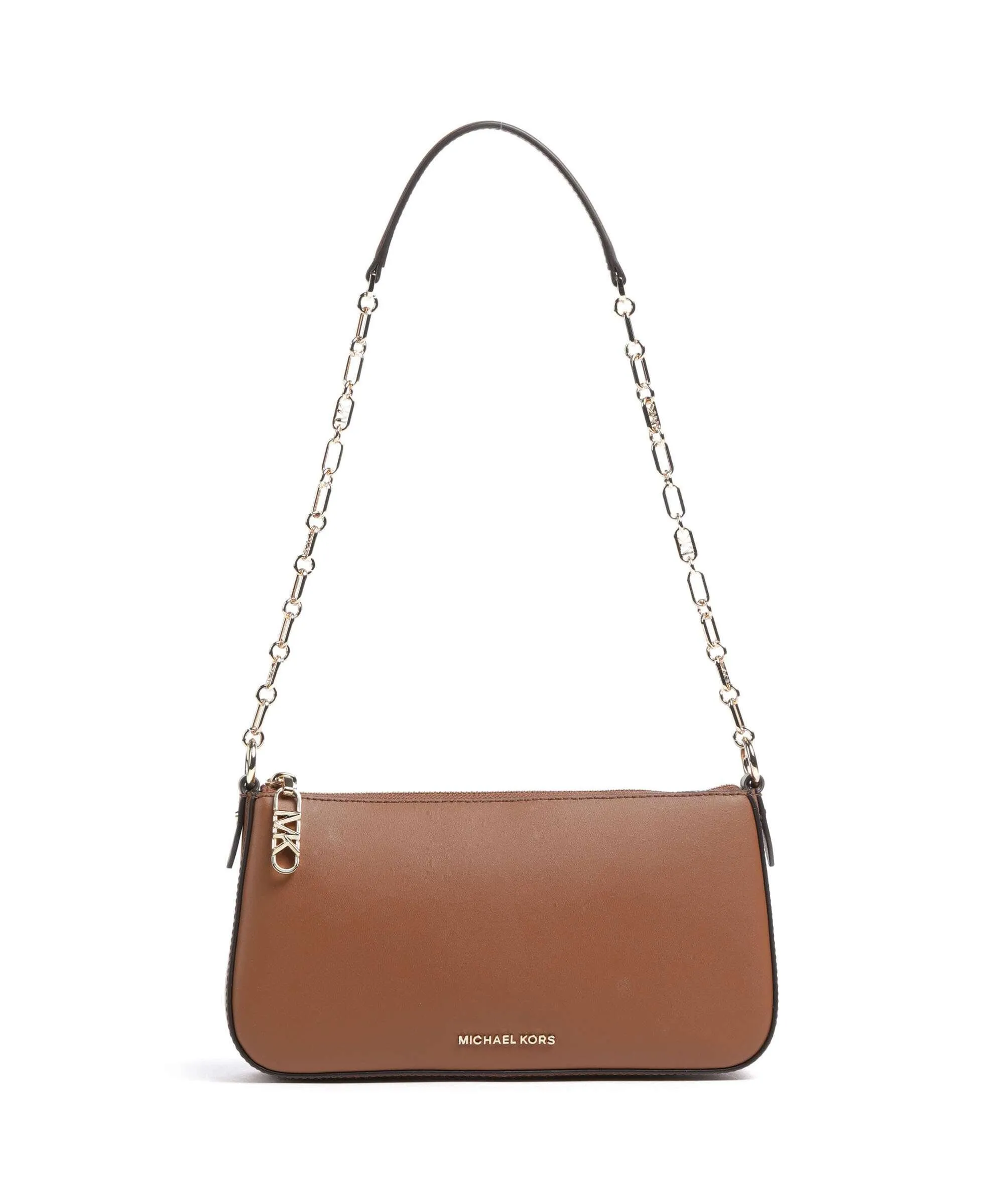  Michael Kors Empire Borsa a spalla pelle a grana fine marrone  