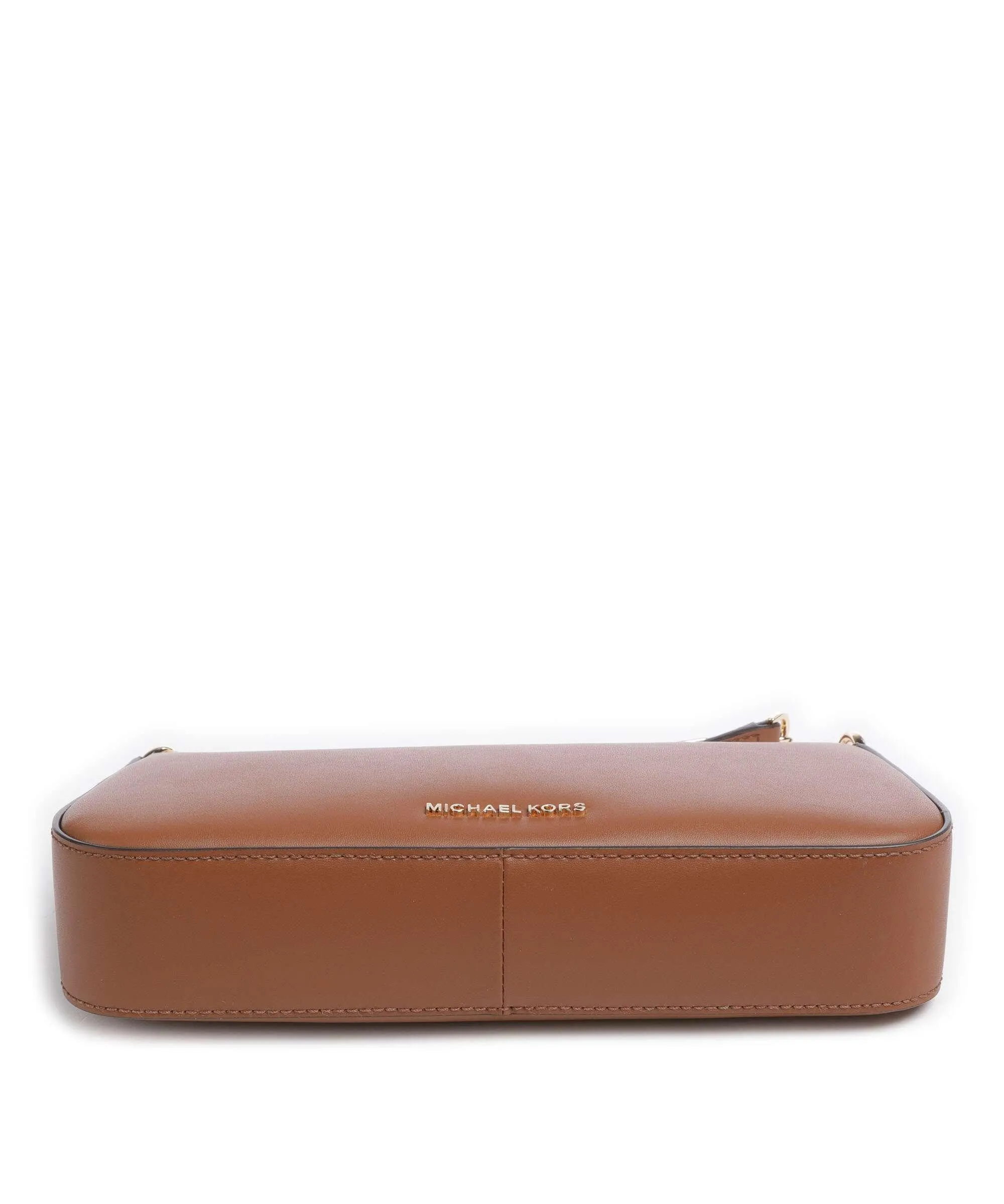  Michael Kors Empire Borsa a spalla pelle a grana fine marrone  