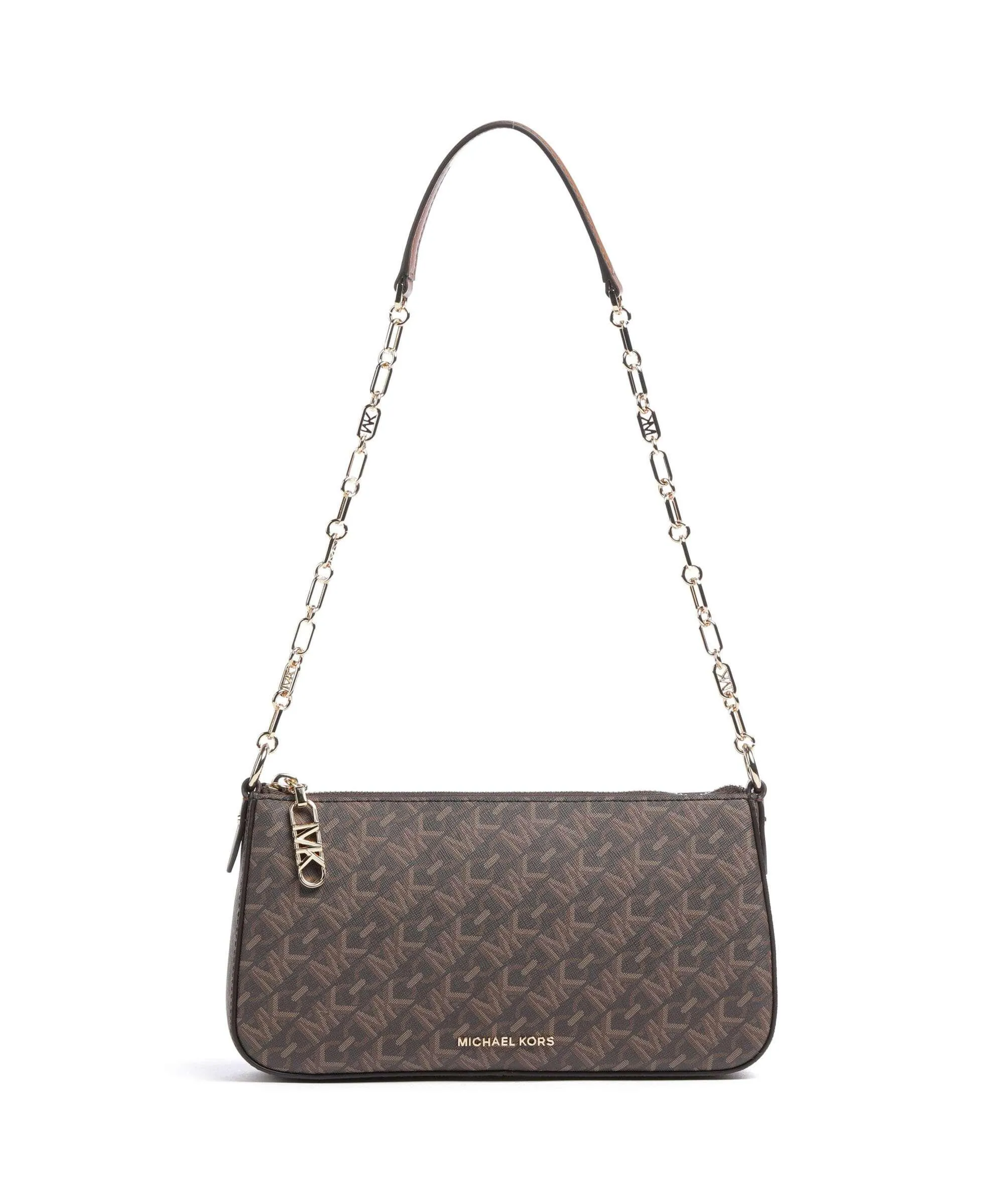  Michael Kors Empire Borsa a spalla tela marrone scuro  