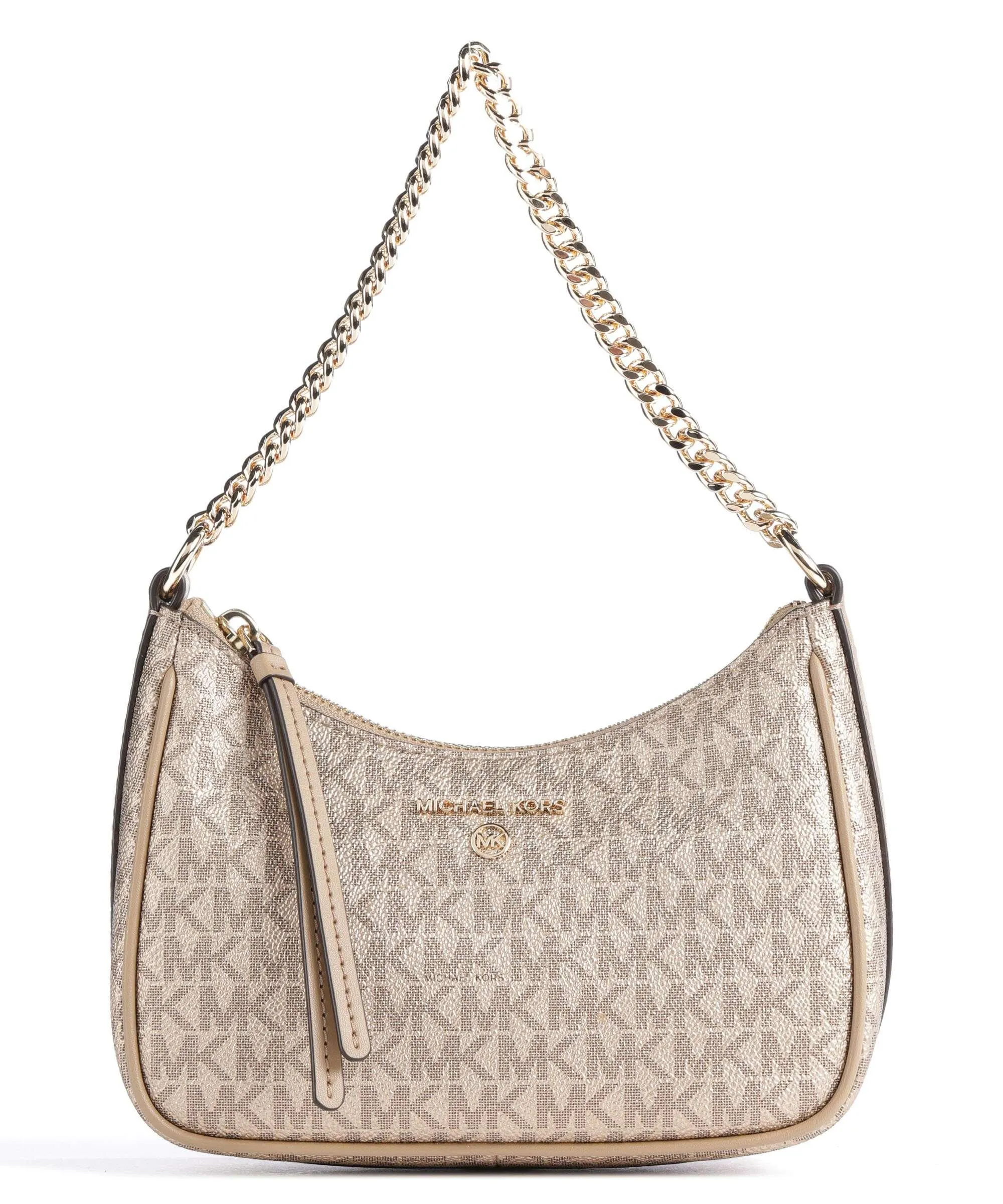  Michael Kors Jet Set Charm Borsa a spalla pelle granulata beige  