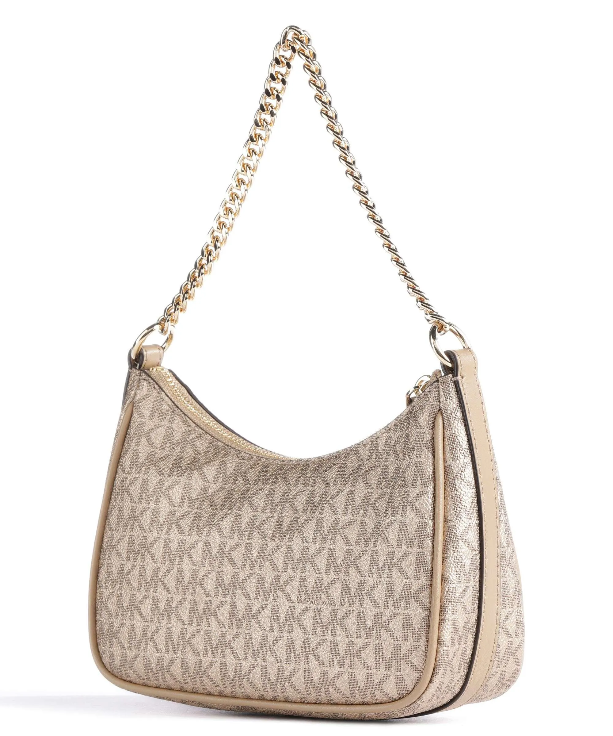  Michael Kors Jet Set Charm Borsa a spalla pelle granulata beige  