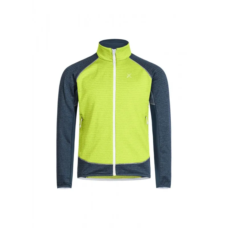 MONTURA THERMAL COLOR MAGLIA KIDS VERDE LIME/BLU CENERE