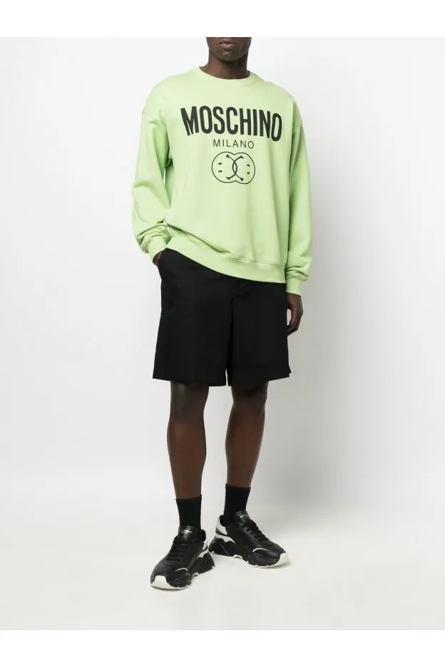 Moschino Felpa Girocollo Con Logo