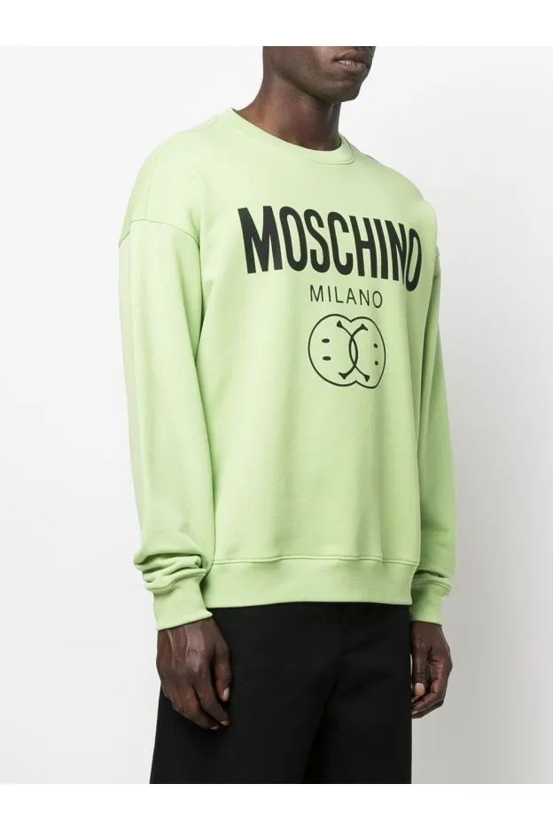 Moschino Felpa Girocollo Con Logo