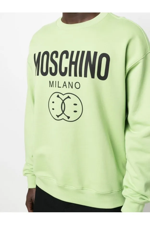 Moschino Felpa Girocollo Con Logo