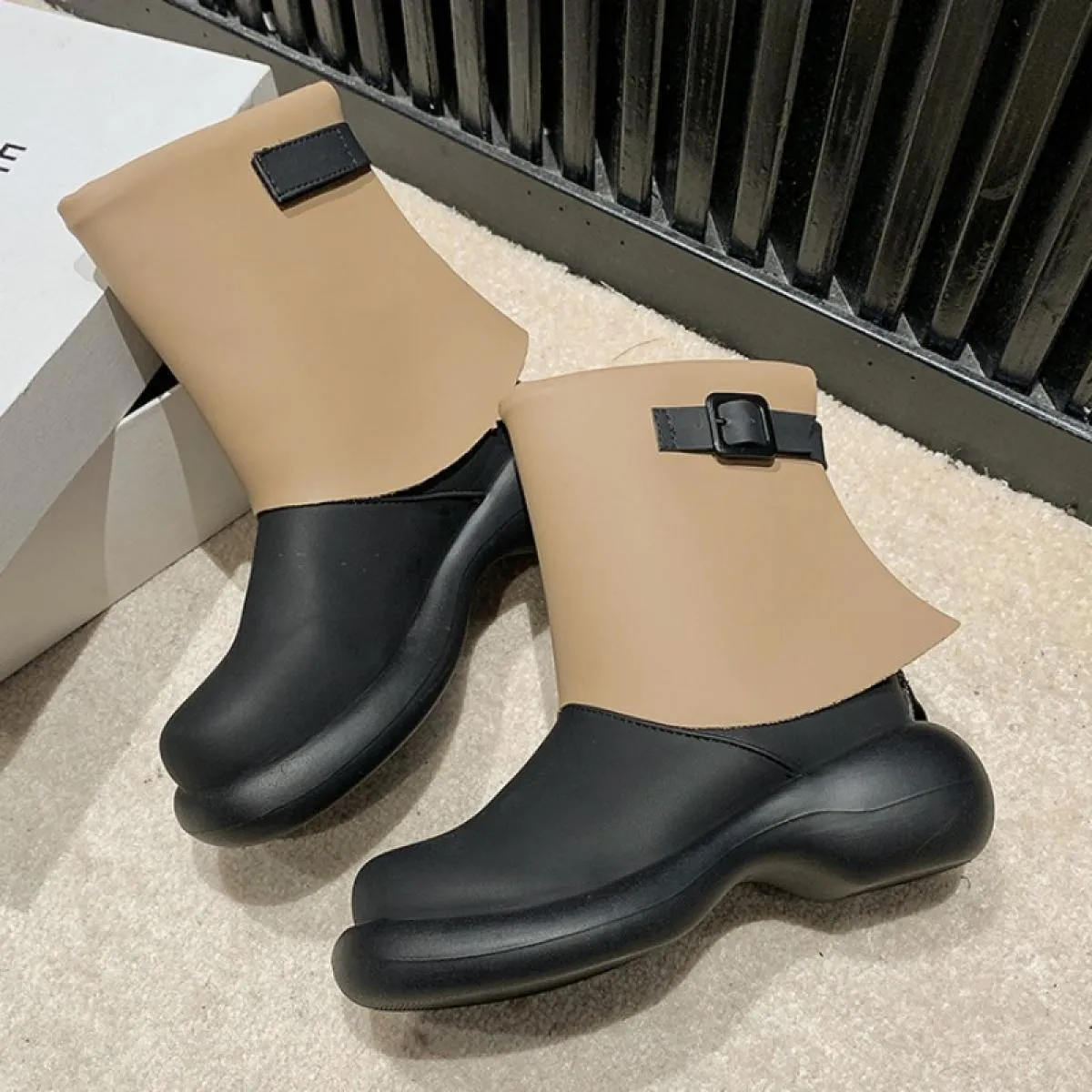 Nuove donne appartamenti scarpe invernali alla caviglia piattaforma di marca stivali Chelsea 2023 designer stivali gladiatore go