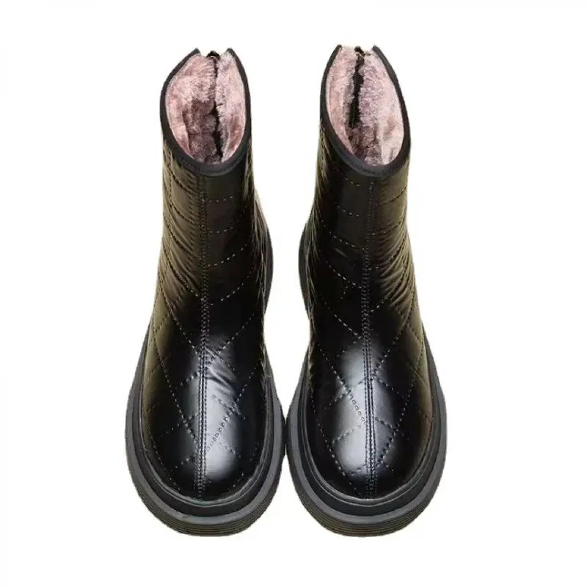 Nuovi stivali da neve invernali antiscivolo e impermeabili da donna Stivaletti caldi Scarpe imbottite in cotone Comode casual ti
