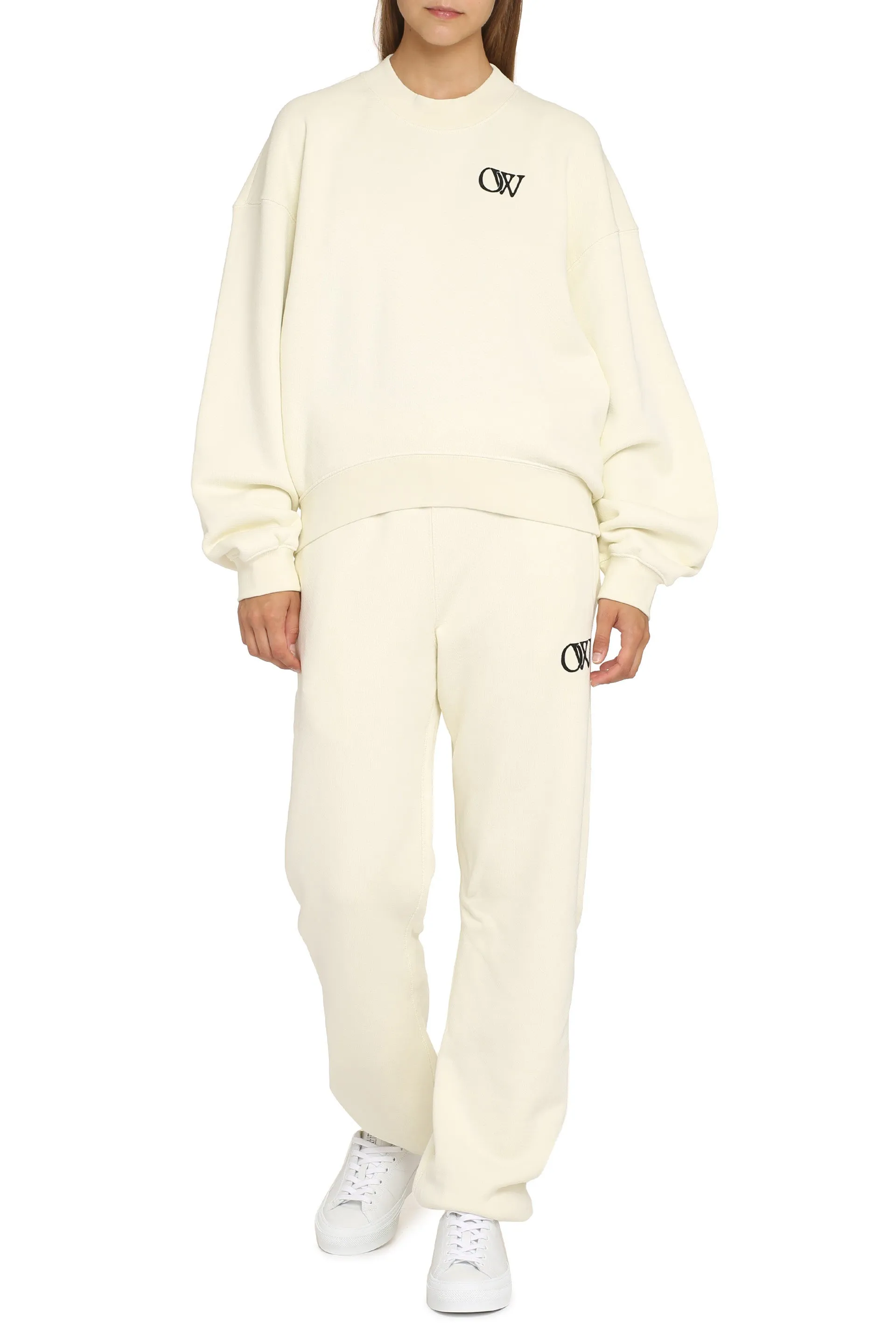 Off-White Felpa girocollo in cotone