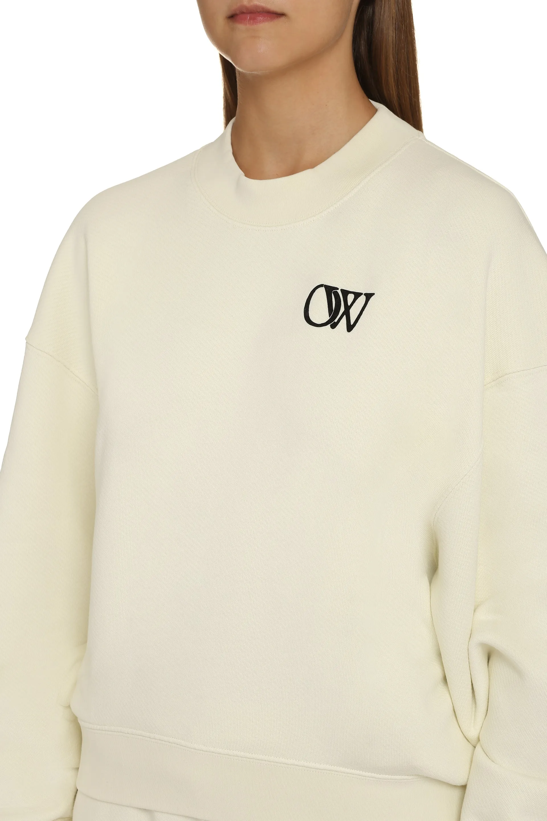 Off-White Felpa girocollo in cotone