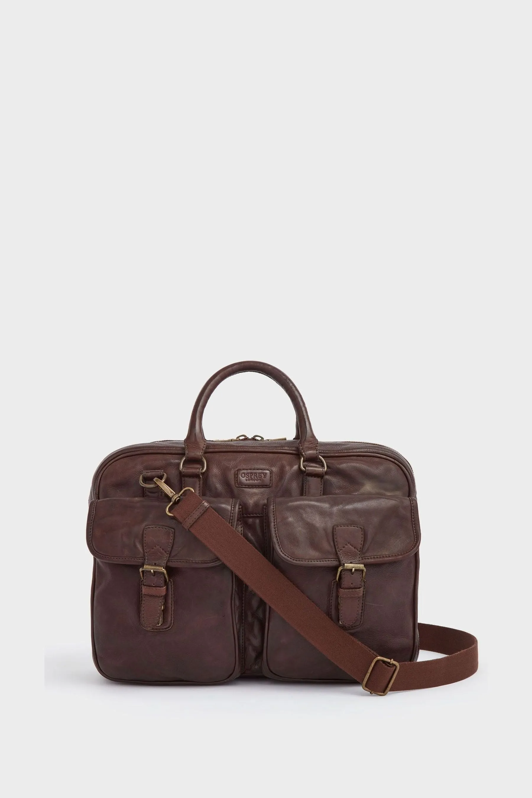 Osprey London - Marrone media in pelle lavata - Borsa