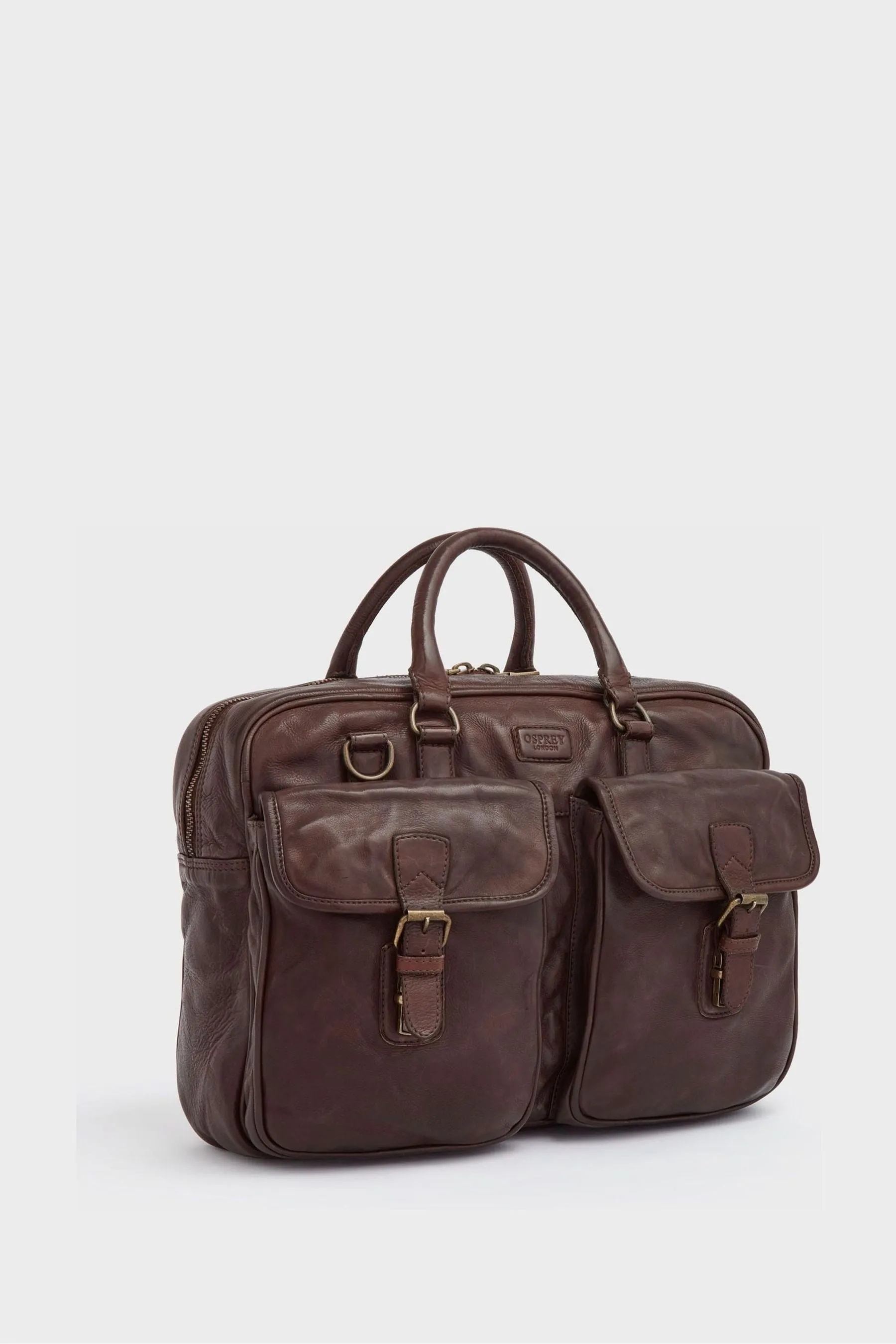 Osprey London - Marrone media in pelle lavata - Borsa