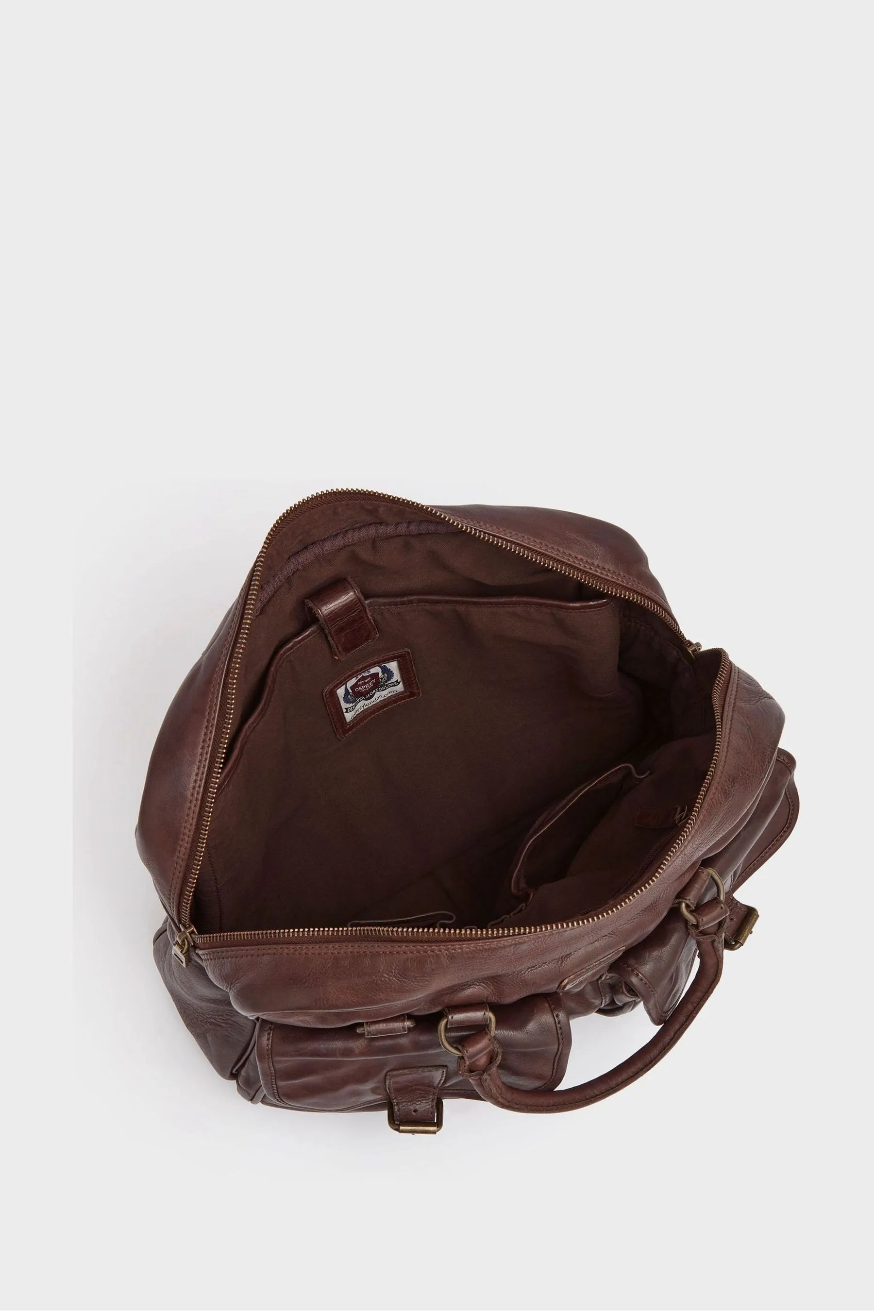 Osprey London - Marrone media in pelle lavata - Borsa