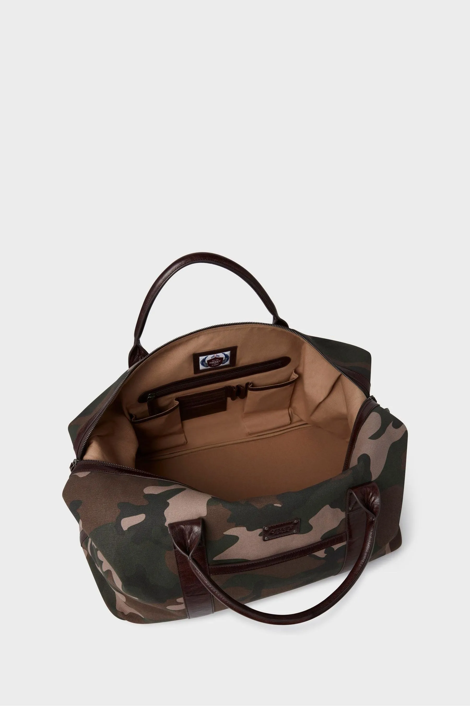 Osprey London Verde - The Maverick - Weekender in tela e pelle Borsa