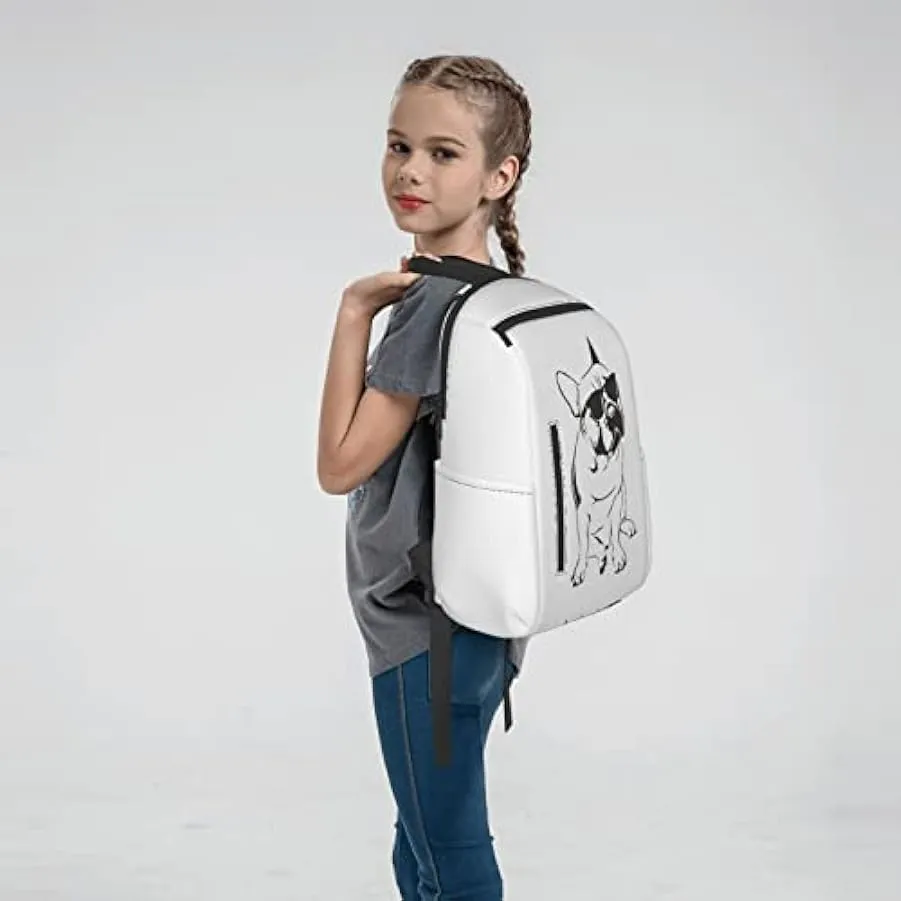 OTRAHCSD Zaino, Bulldog francese Lightweigh zaino per uomini e donne, zaino casual per escursioni, campeggio, viaggi, all’aperto