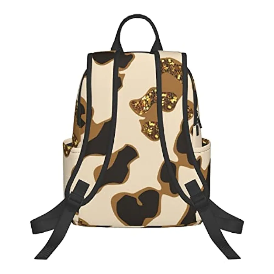 OTRAHCSD Zaino marrone leopardato Lightweigh per uomo donna, zaino casual per escursionismo, campeggio, viaggi, attività all’ape