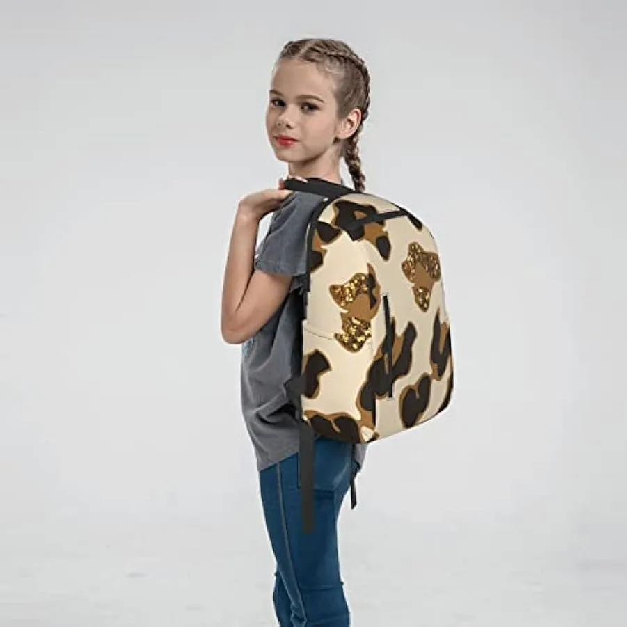 OTRAHCSD Zaino marrone leopardato Lightweigh per uomo donna, zaino casual per escursionismo, campeggio, viaggi, attività all’ape