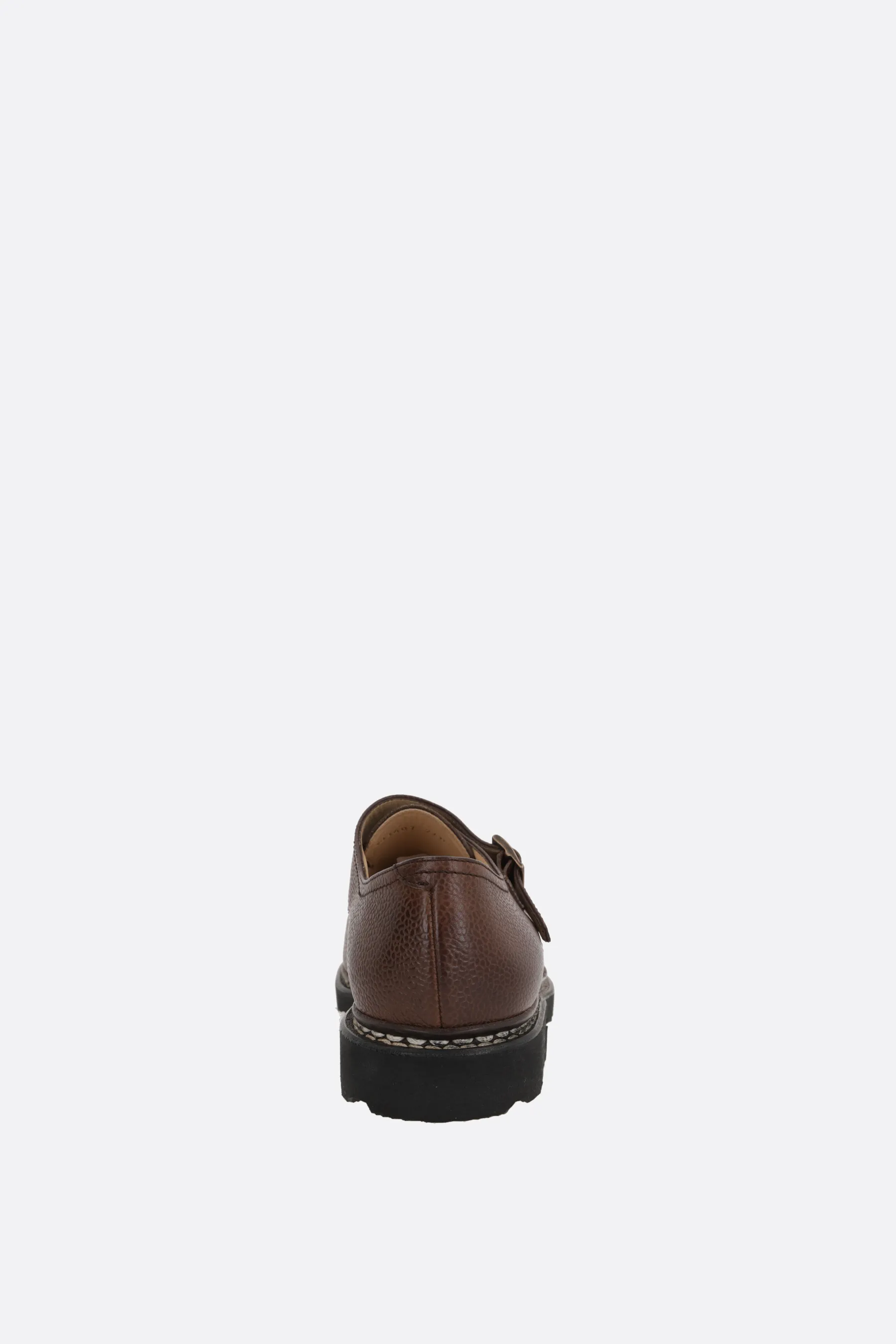  PARABOOT scarpa monk William in pelle martellata 