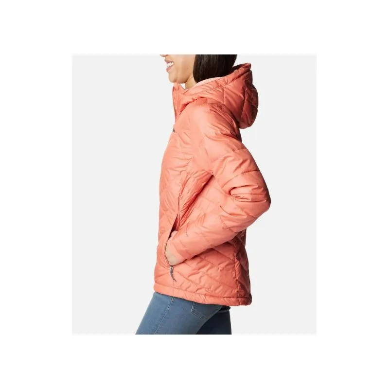 Piumino con cappuccio da donna Columbia Heavenly (Faded Peach)