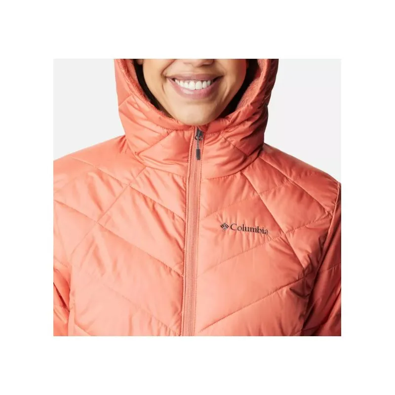 Piumino con cappuccio da donna Columbia Heavenly (Faded Peach)