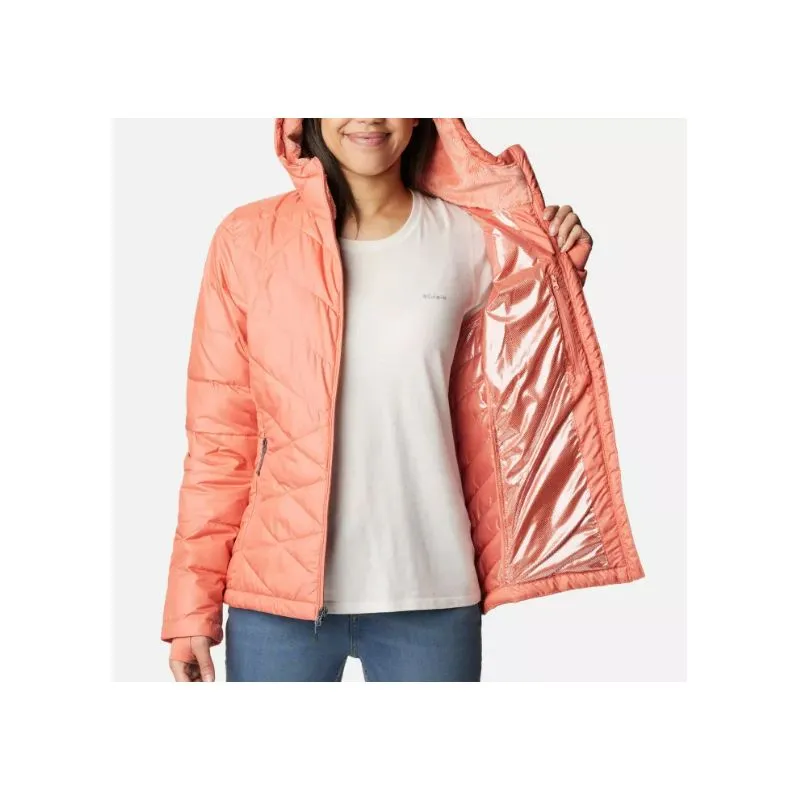 Piumino con cappuccio da donna Columbia Heavenly (Faded Peach)