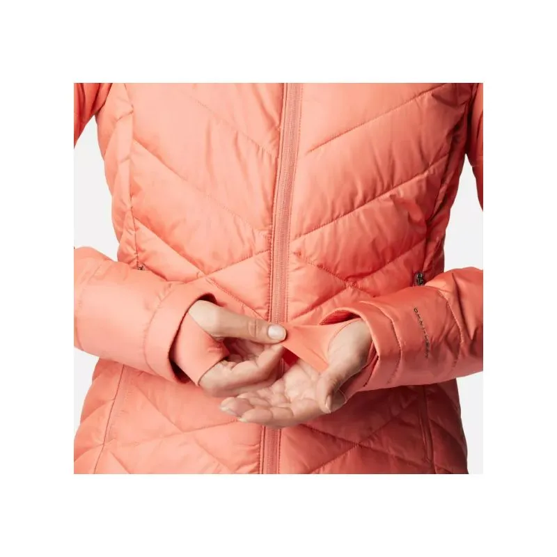 Piumino con cappuccio da donna Columbia Heavenly (Faded Peach)