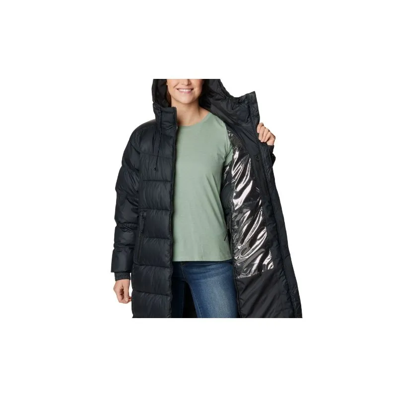 Piumino lungo da donna Columbia Pike Lake II (nero)