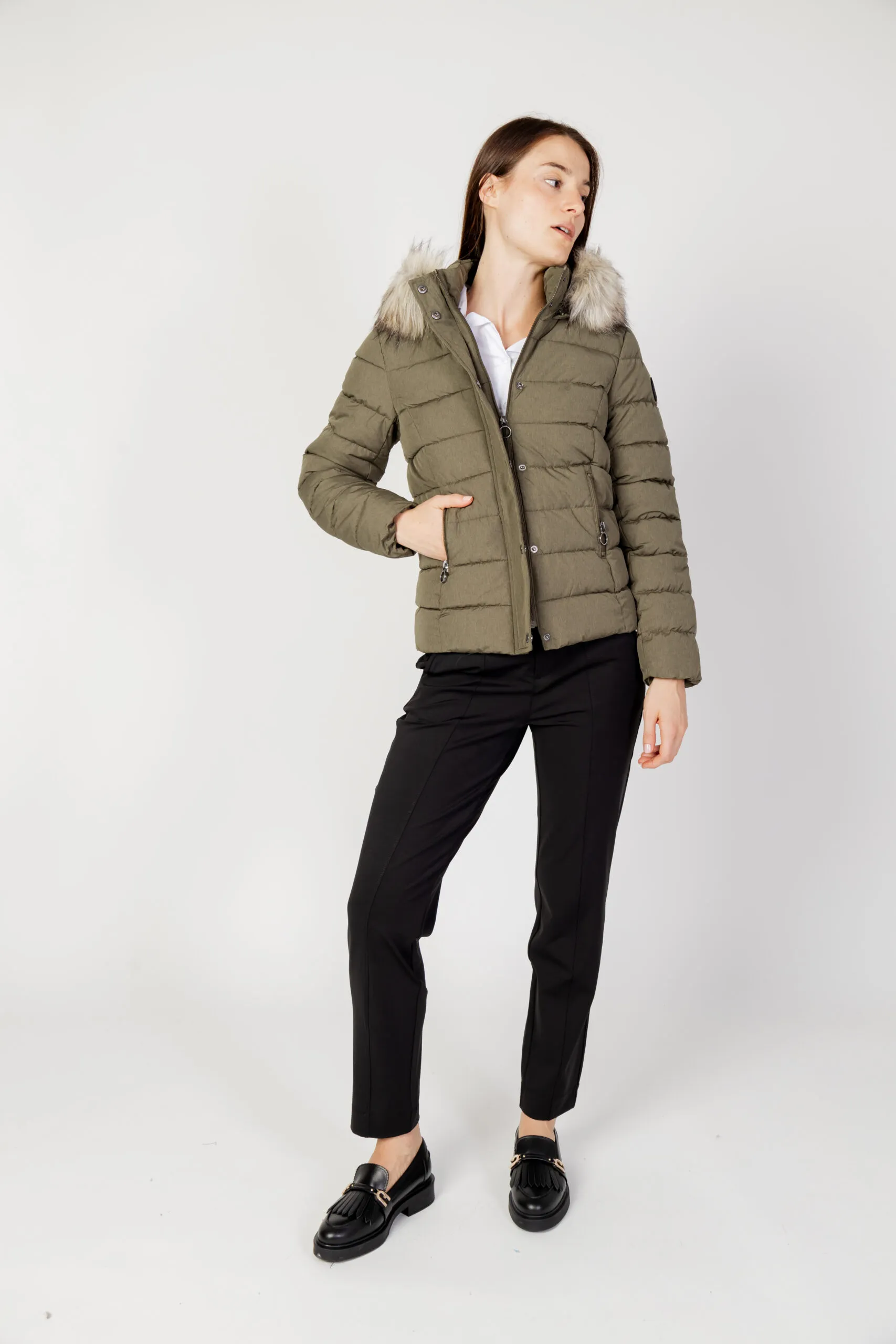 Piumino Only onlnewluna quilted jacket cc otw Verde Oliva