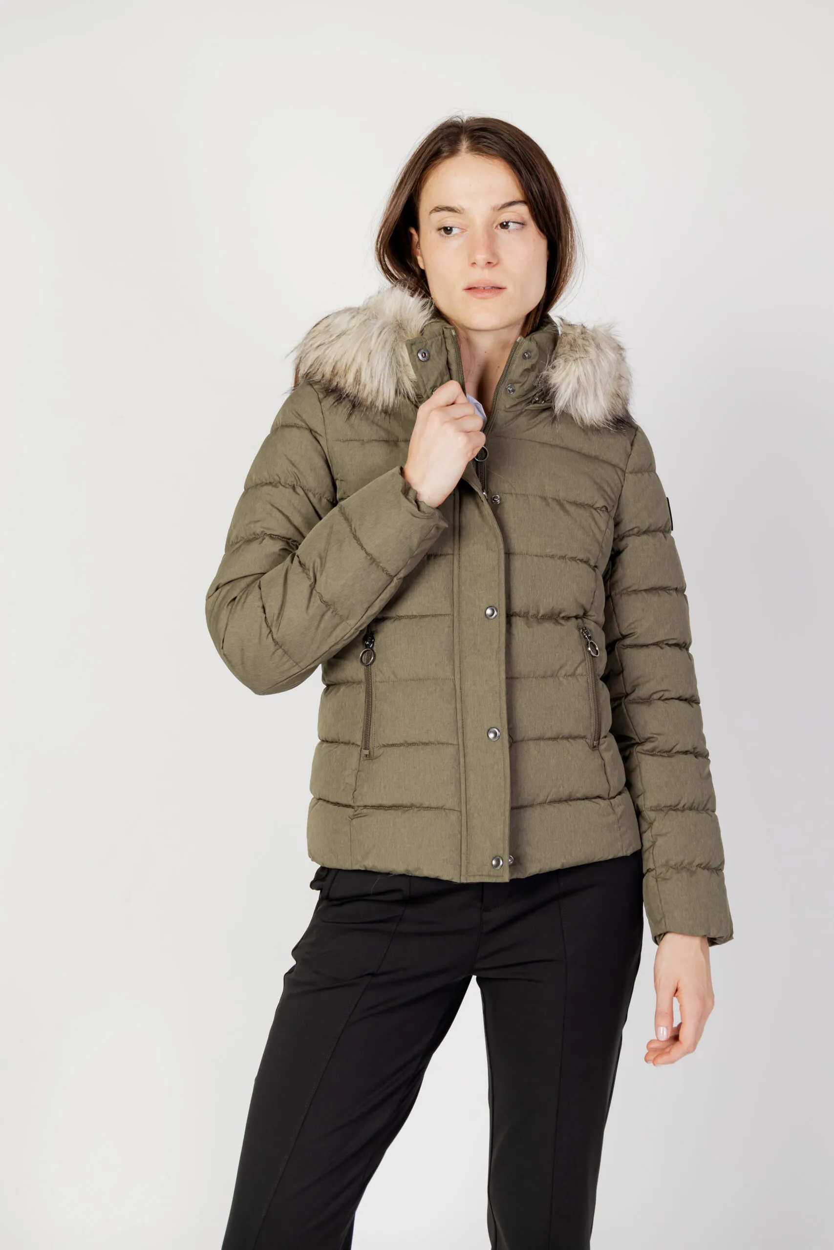 Piumino Only onlnewluna quilted jacket cc otw Verde Oliva