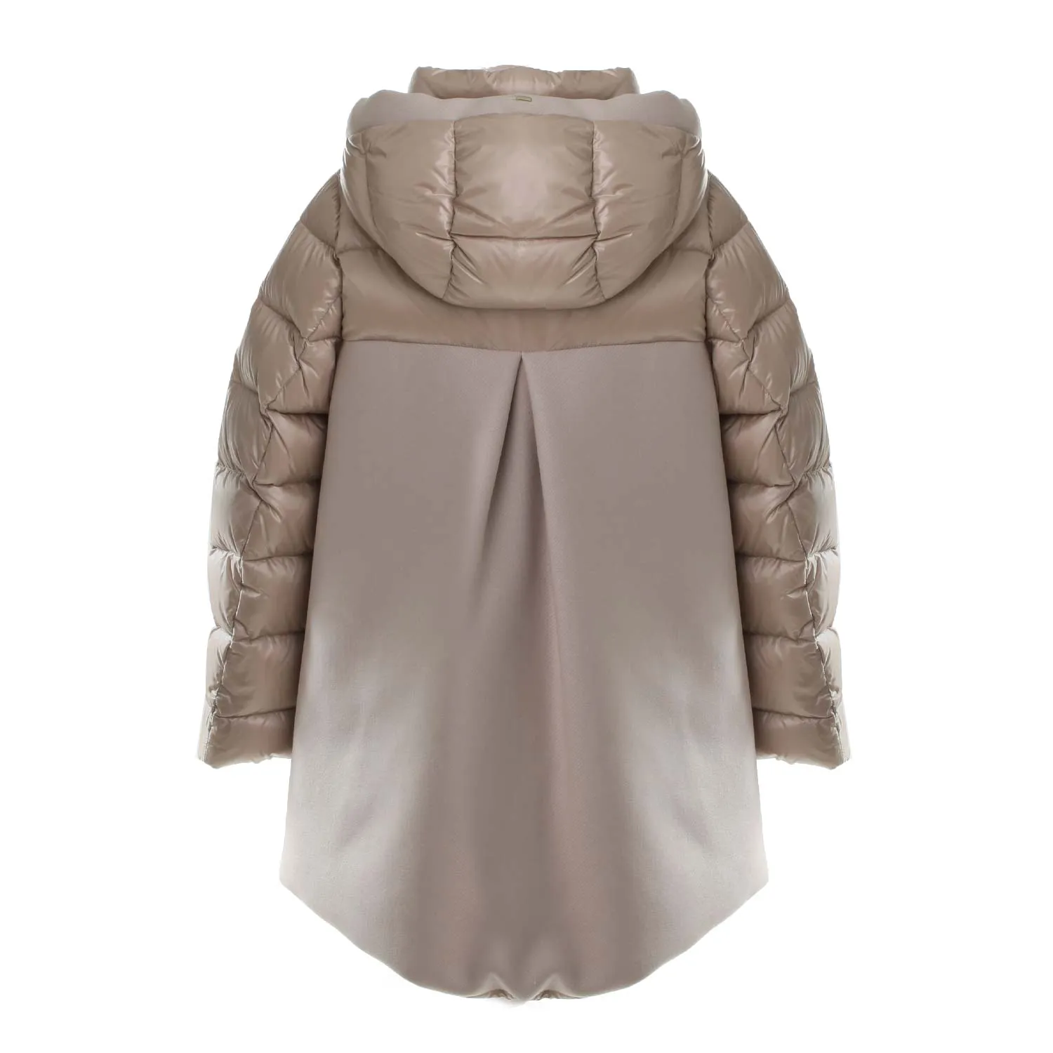 Piumino Sabbia In Nylon E Lana Bambina E Teenager