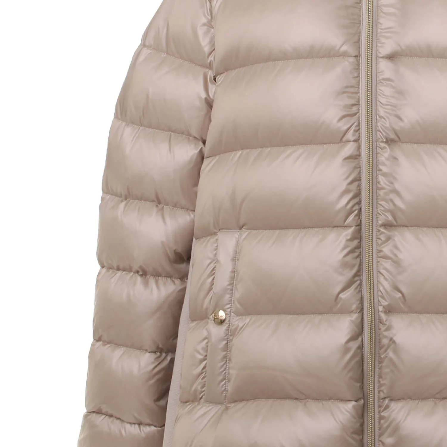 Piumino Sabbia In Nylon E Lana Bambina E Teenager