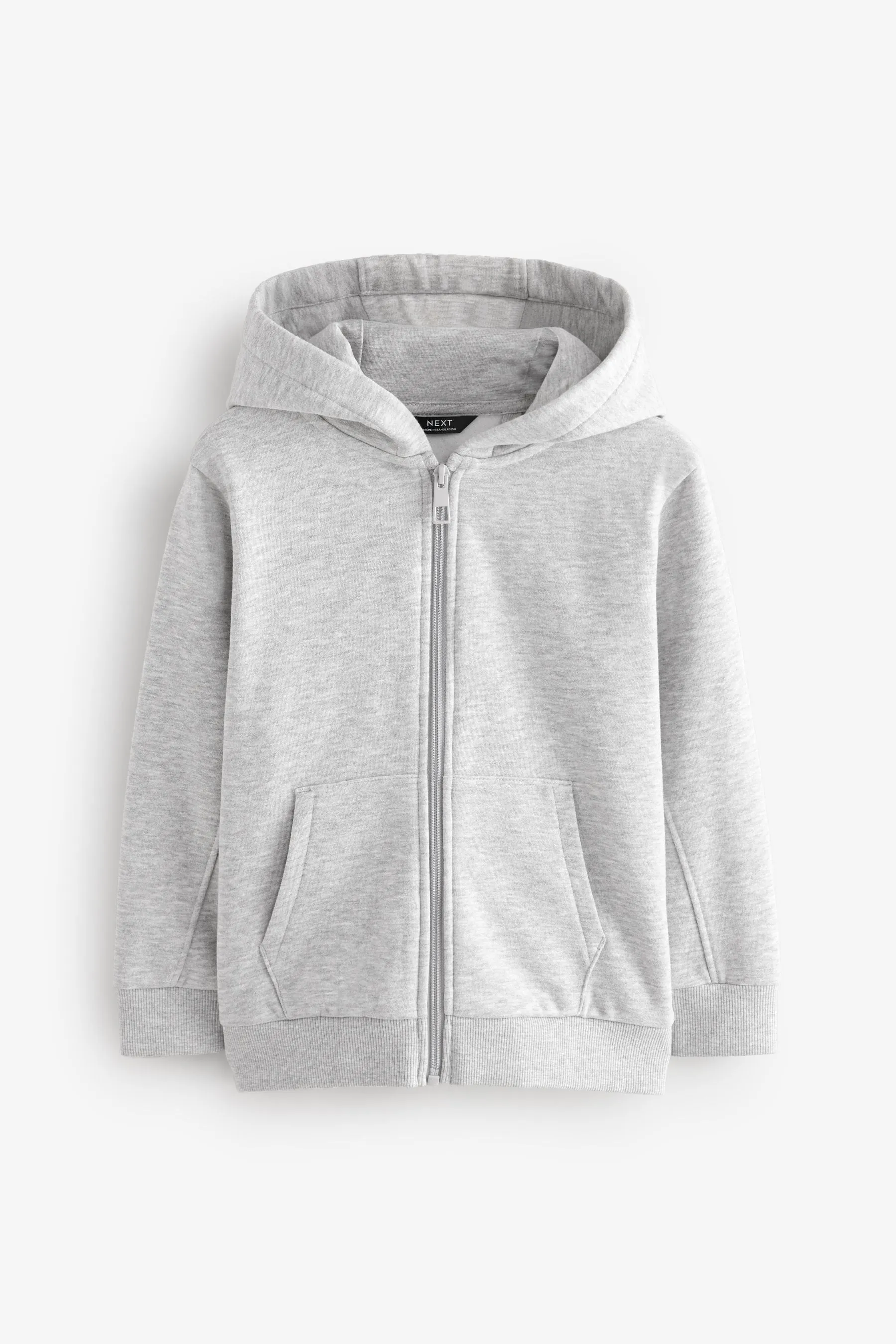 Plain Zip Through Hoodie (3-16yrs)    