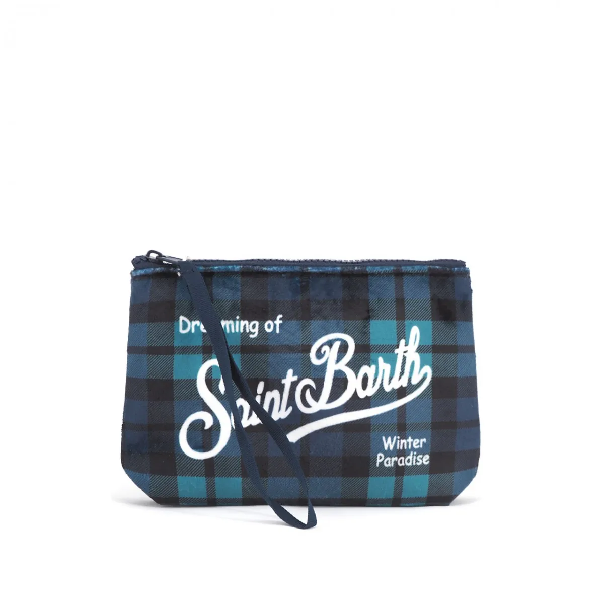 Pochette Aline A Quadretti, Verde