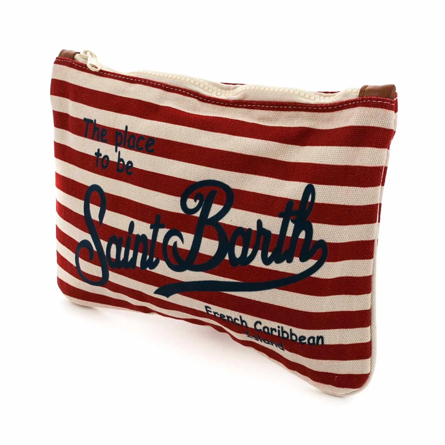Pochette Parisienne Panna E Rossa A Righe