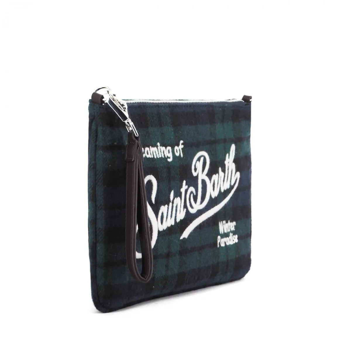 Pochette Parisienne Tartan, Verde