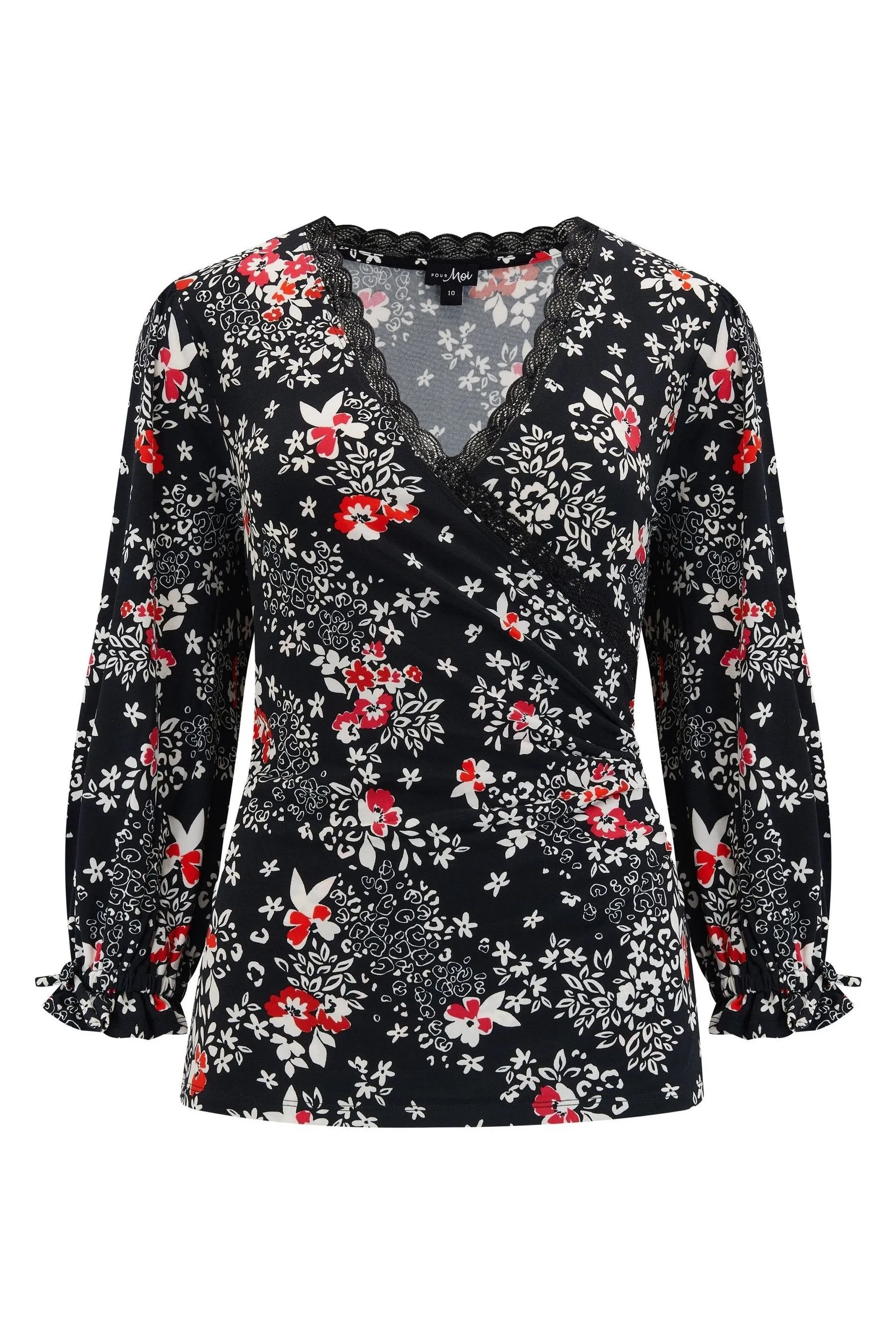 Pour Moi Anya - Top sinuoso in jersey riciclato con Pizzo e dettaglio in tessuto riciclato