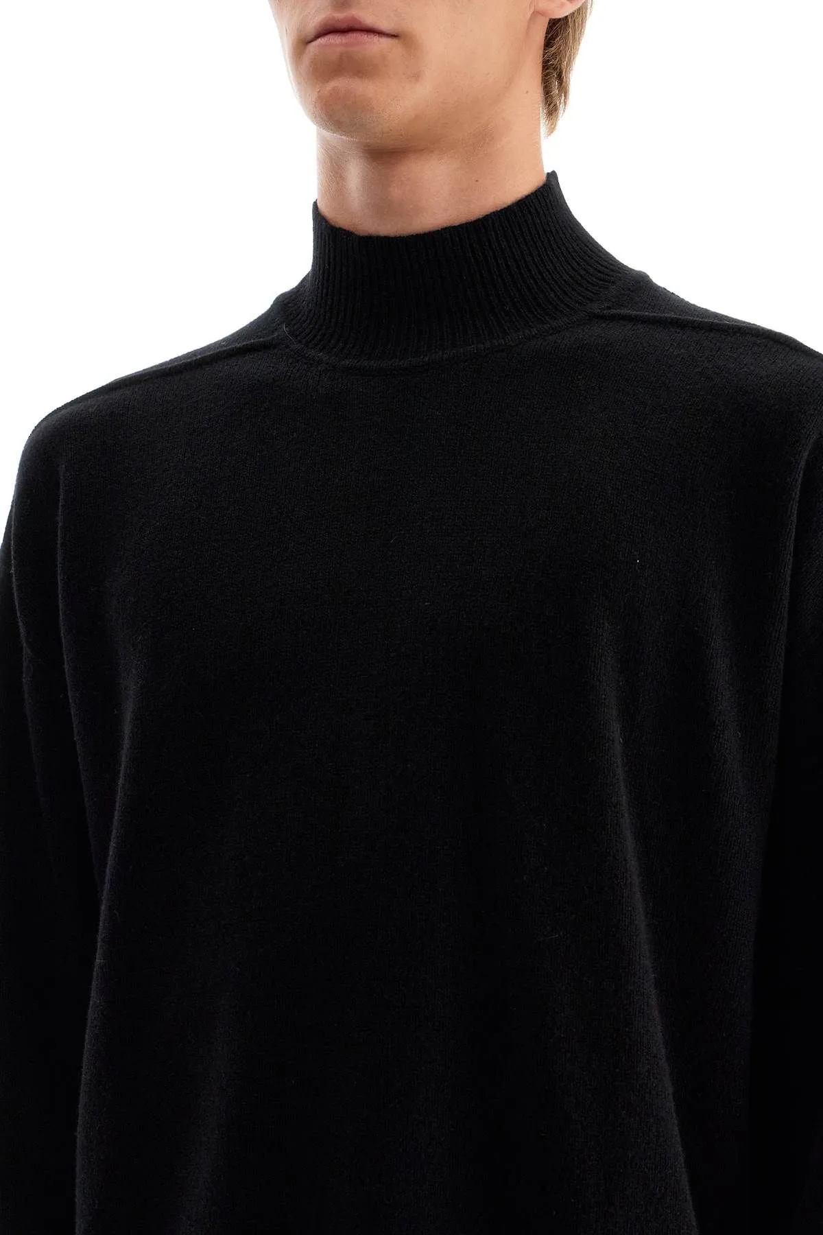 Pullover a collo alto in cachemire